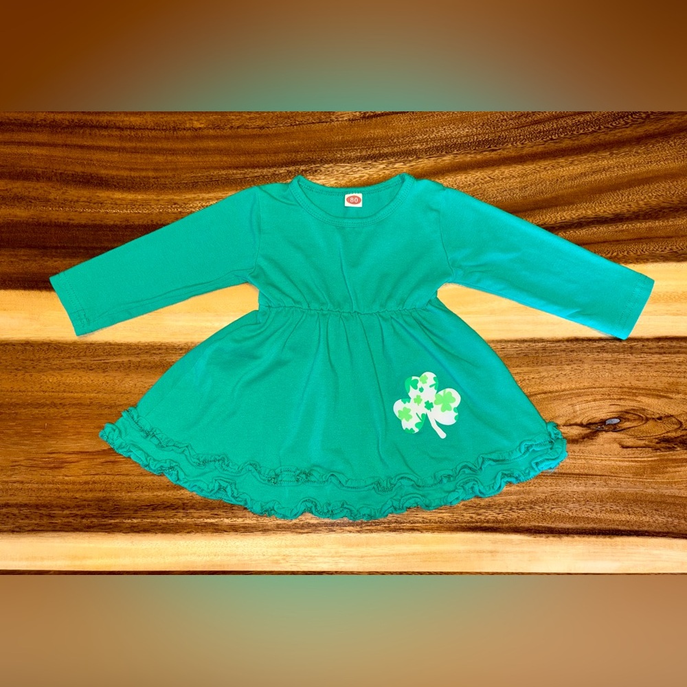 Green St. Patty’s Day Long Sleeve Dress